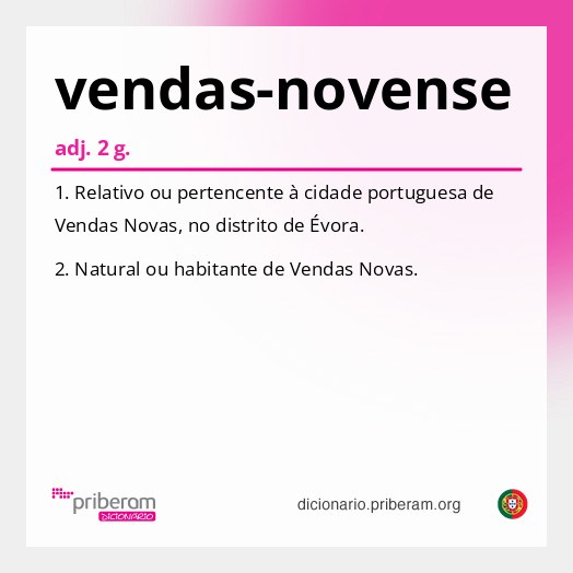 Significado de vendas-novense