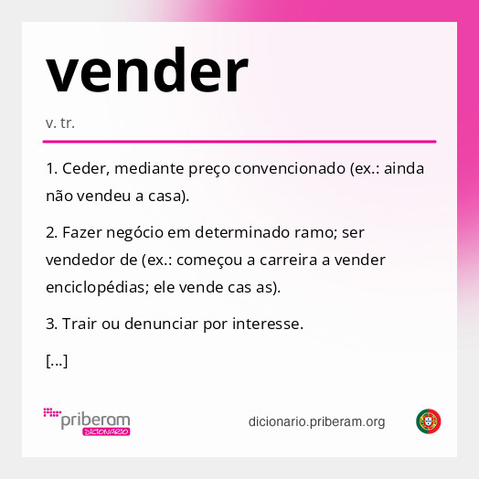 Significado de vender
