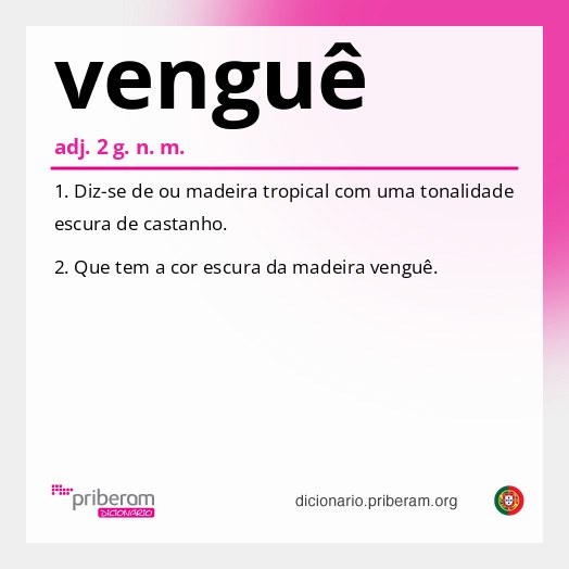 Significado de venguê