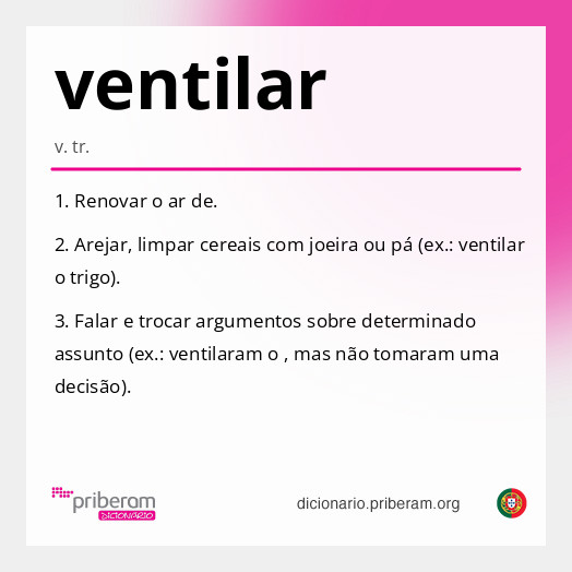Significado de ventilar