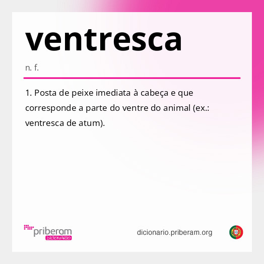Significado de ventresca