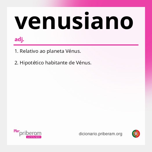 Significado de venusiano
