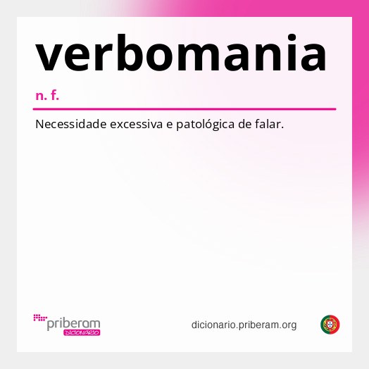 Significado de verbomania