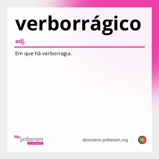 Significado de verborrágico