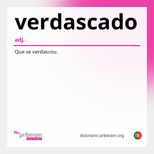 Significado de verdascado