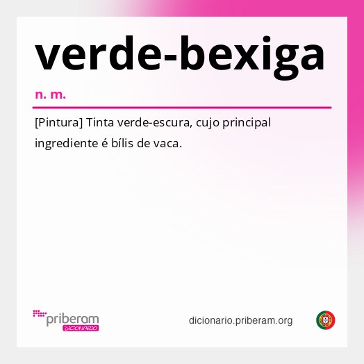 Significado de verde-bexiga