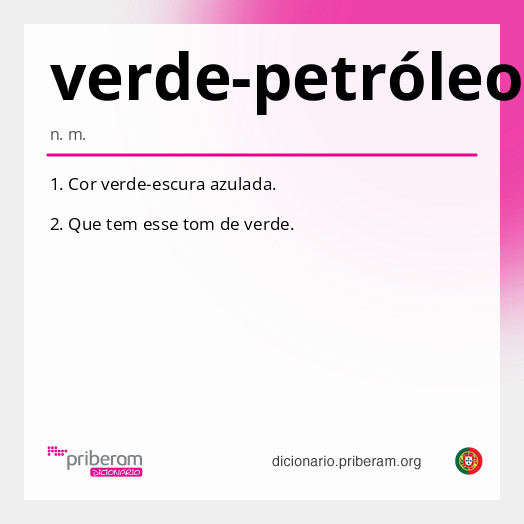 Significado de verde-petróleo