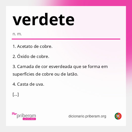 Significado de verdete