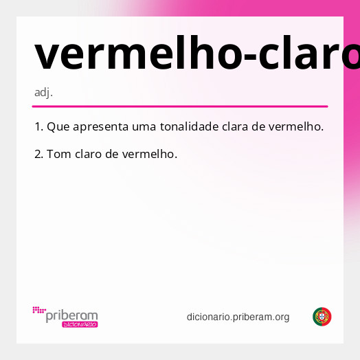 Significado de vermelho-claro