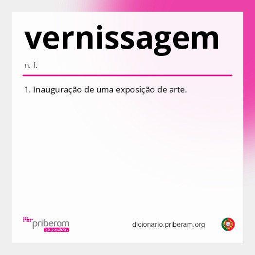 Significado de vernissagem