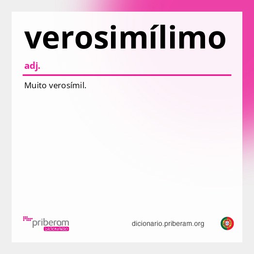 Significado de verosimílimo