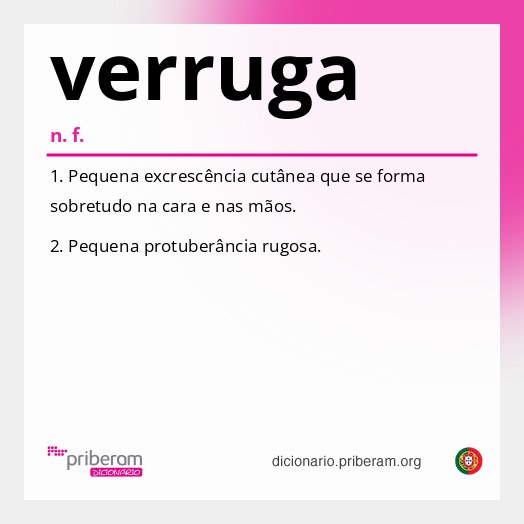 Significado de verruga