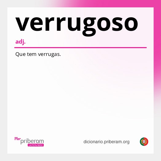 Significado de verrugoso