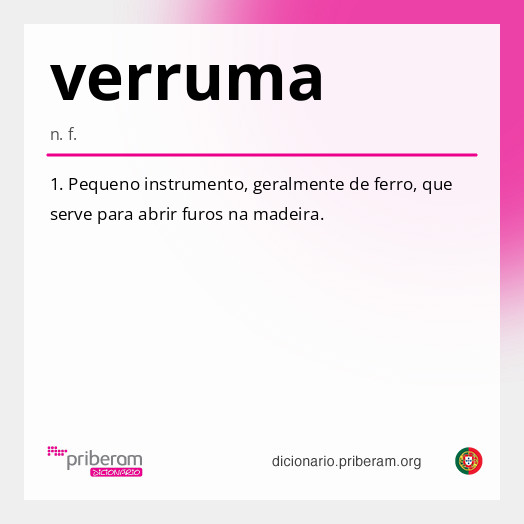 Significado de verruma