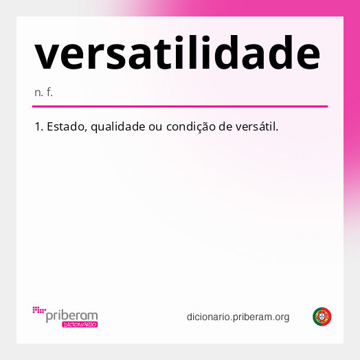 Significado de versatilidade