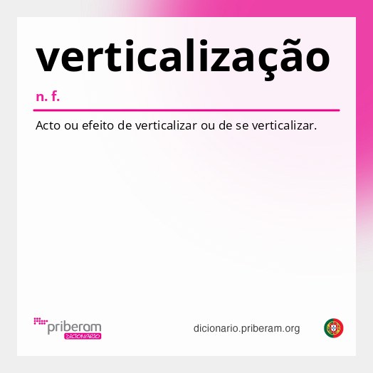 Significado de verticalização