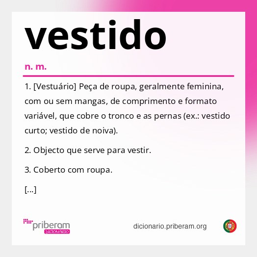 Significado de vestido