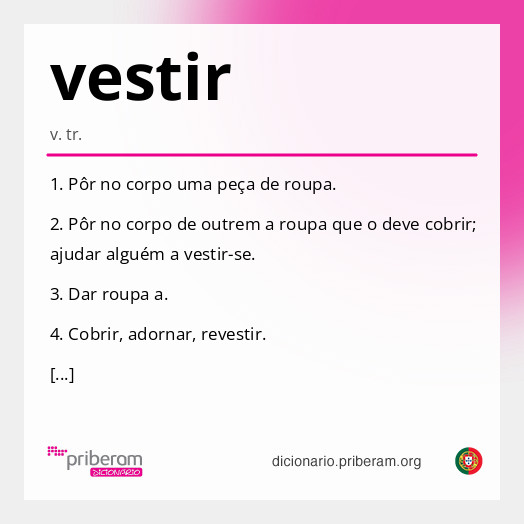 Significado de vestir