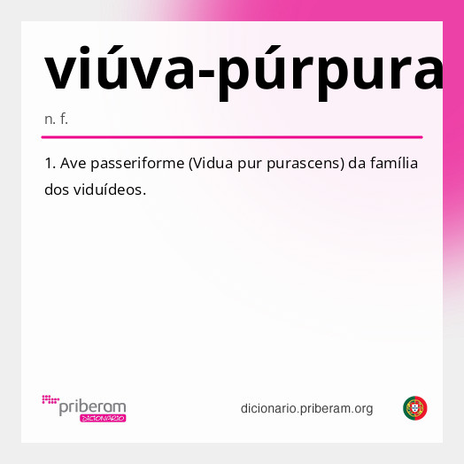 Significado de viúva-púrpura