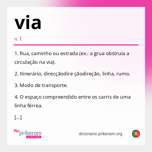Significado de via