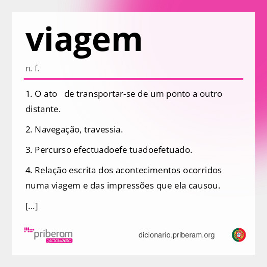 Significado de viagem