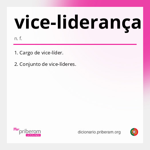 Significado de vice-liderança