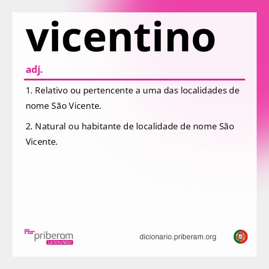 Significado de vicentino
