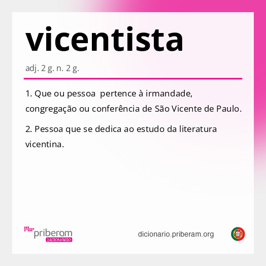Significado de vicentista