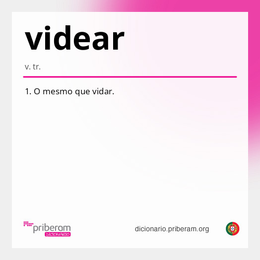 Significado de videar