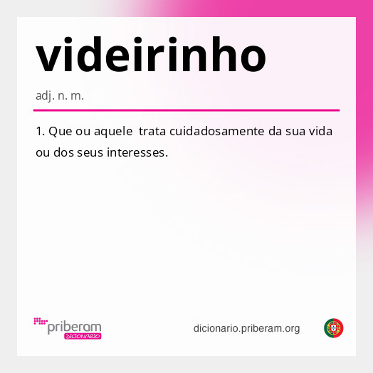 Significado de videirinho