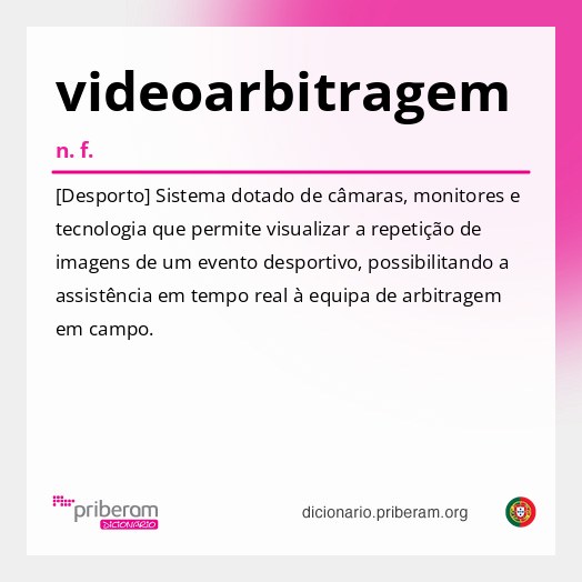 Significado de videoarbitragem
