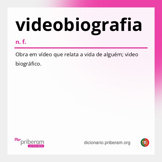 Significado de videobiografia
