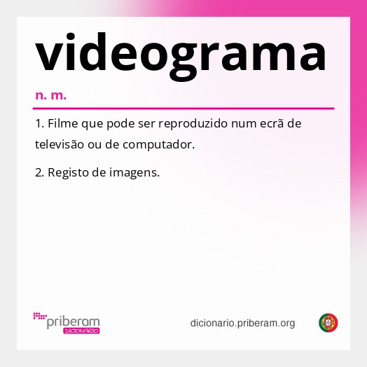 Significado de videograma
