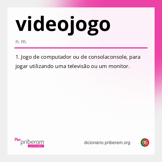 Significado de videojogo