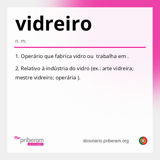 Significado de vidreiro