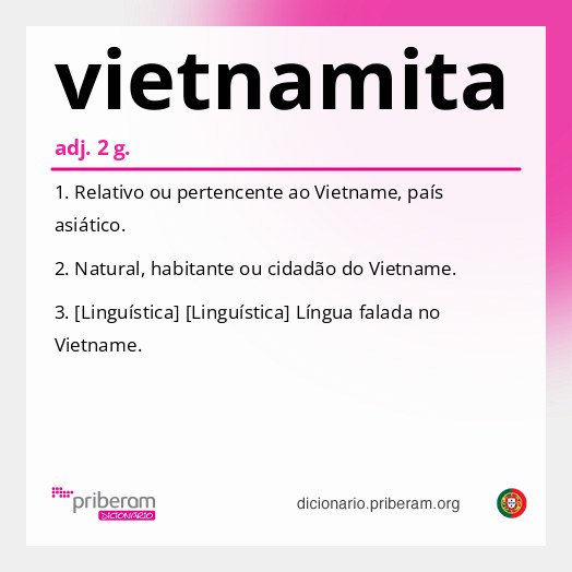 Significado de vietnamita