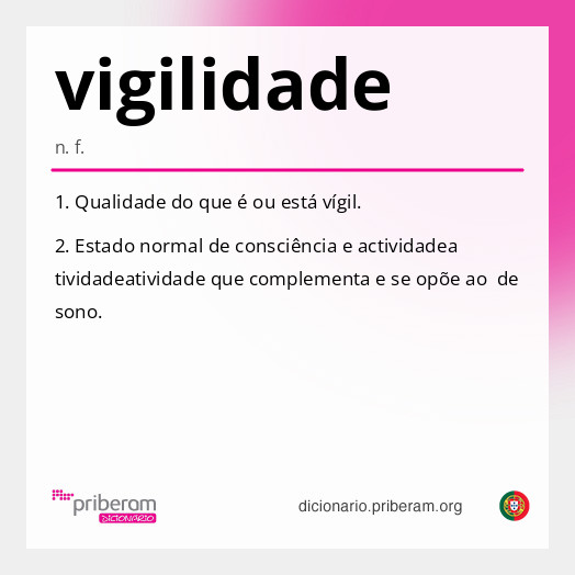 Significado de vigilidade