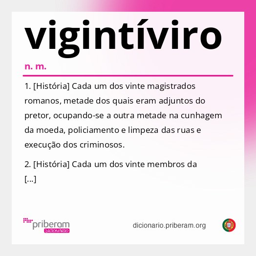 Significado de vigintíviro