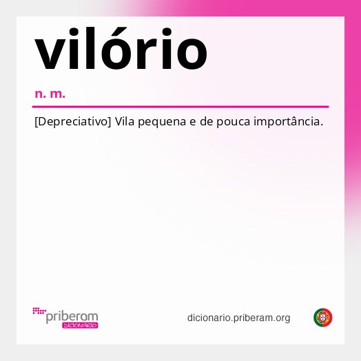 Significado de vilório