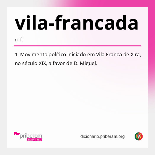 Significado de vila-francada