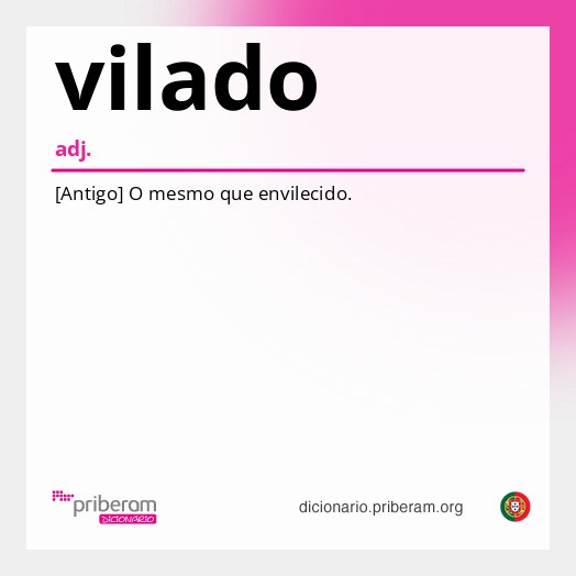 Significado de vilado