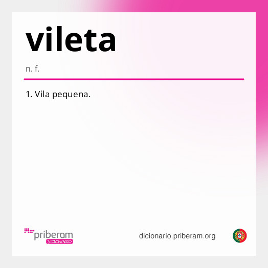 Significado de vileta