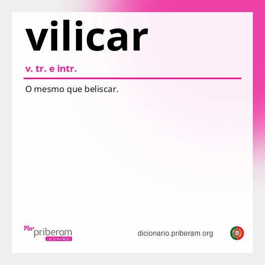 Significado de vilicar