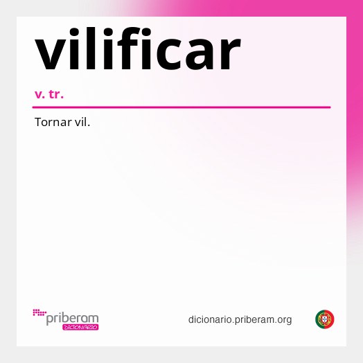 Significado de vilificar