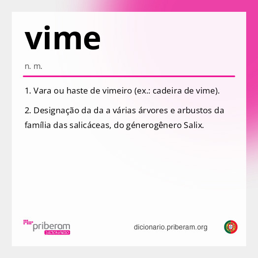 Significado de vime
