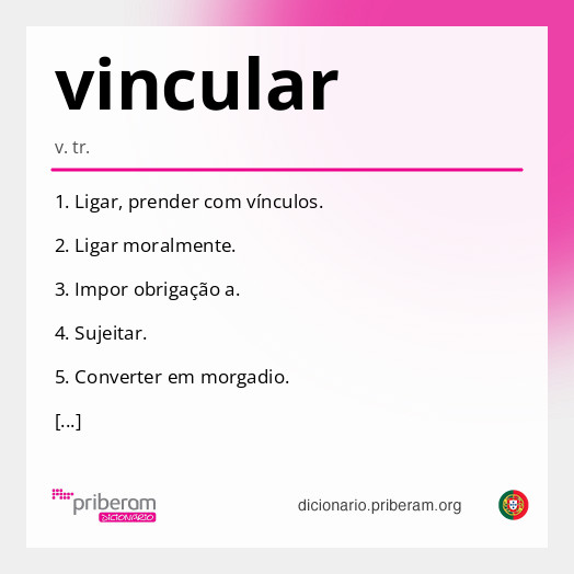 Significado de vincular