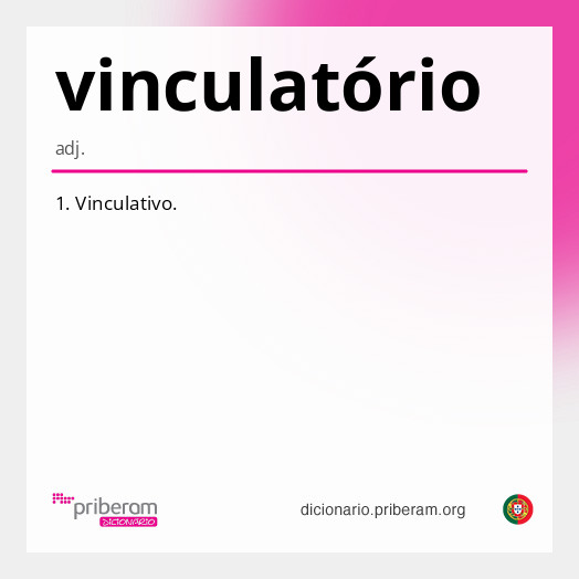 Significado de vinculatório