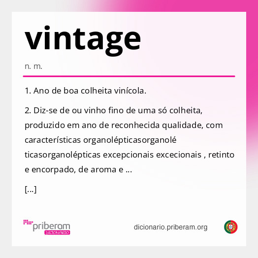 Significado de vintage