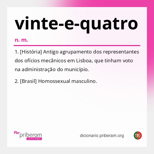 Significado de vinte-e-quatro