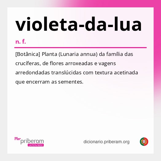 Significado de violeta-da-lua